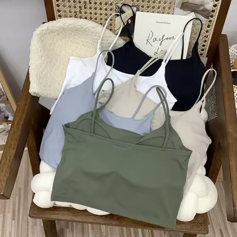 T Shirt Bra Seamless - المرأة سلس الحرير الجليد مبطن بروتيل