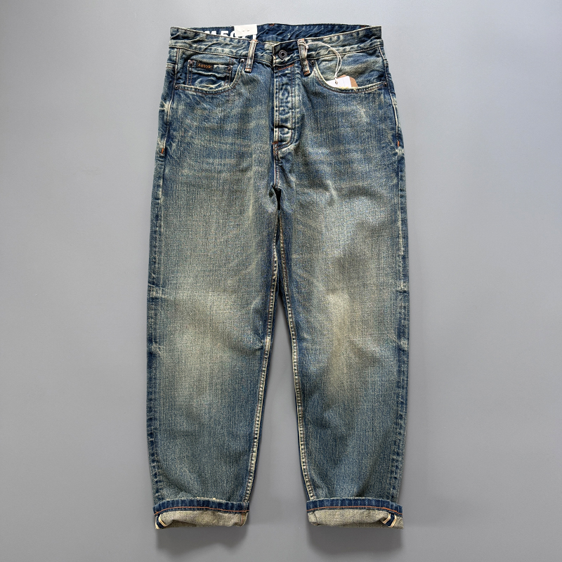 Levis Jeans 501 - بنطلون جينز رجالي ياباني أزرق نيلي
