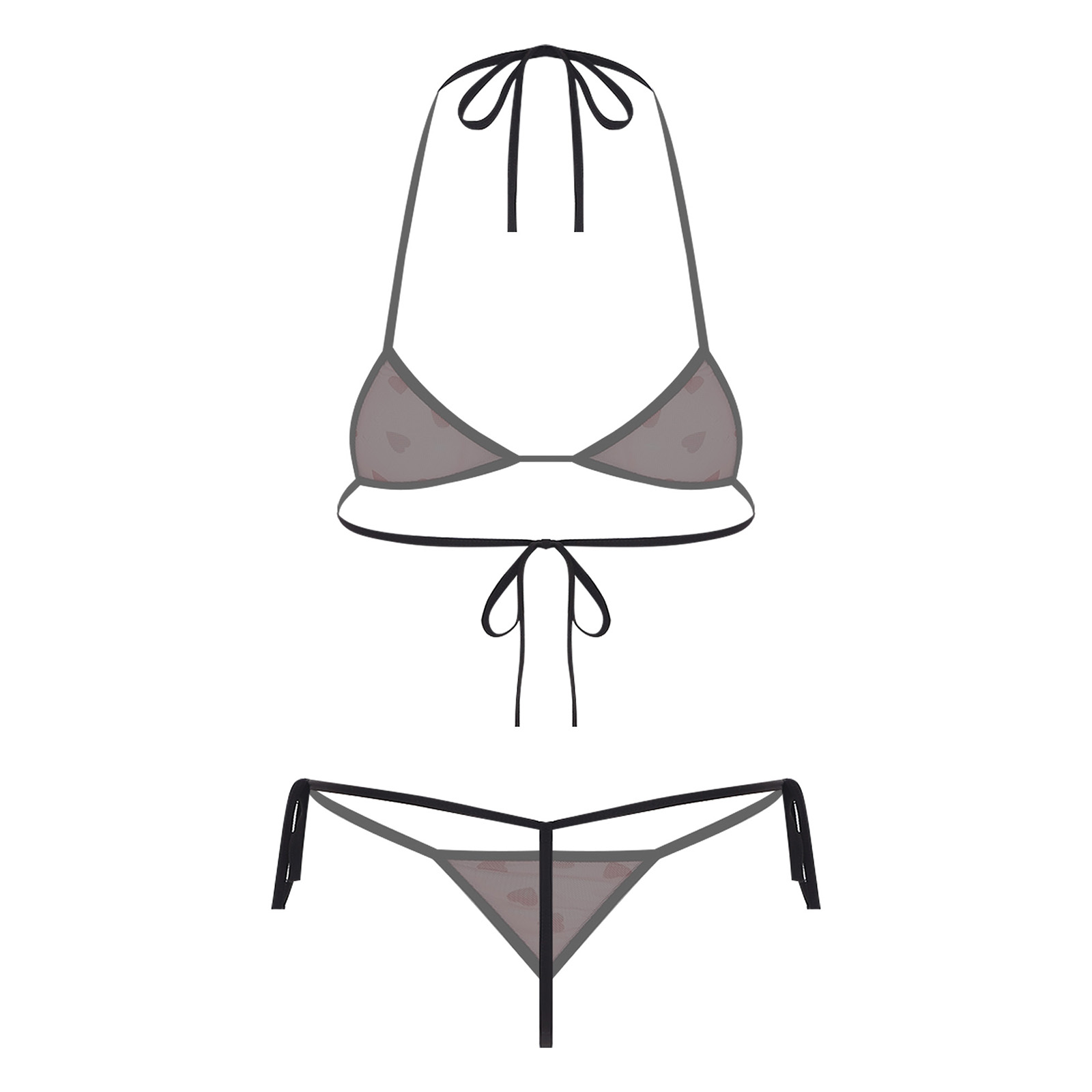 المرأة مايكرو ميني بيكيني المل - مراجعة Sheer Mesh Bra وسعره