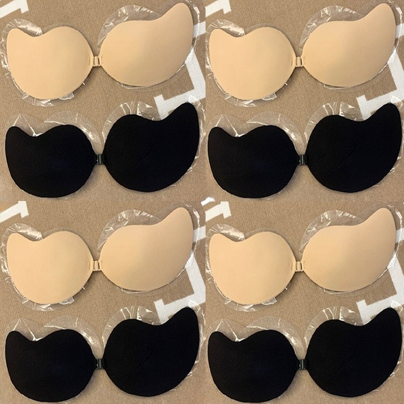 1/2 زوج حمالة صدر لاصقة غير مر - مراجعة Push Up Bra Silicone وسعره