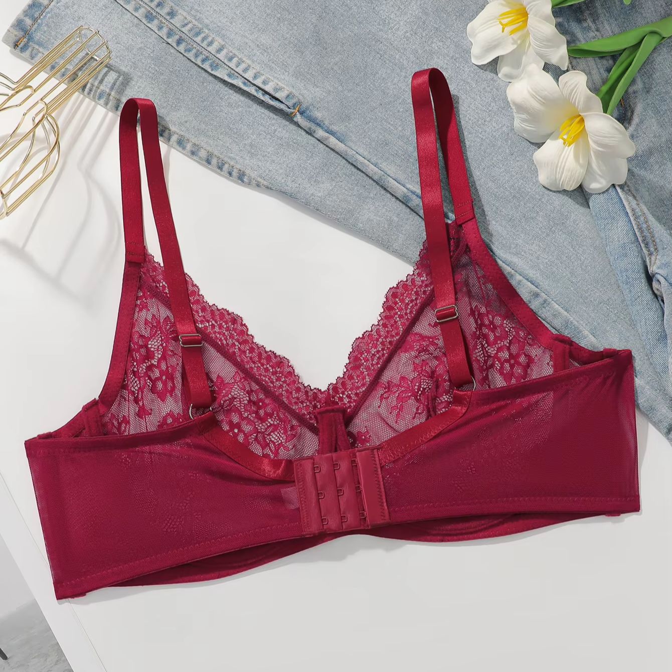 حمالة صدر نسائية مقاس كبير بال - مراجعة Sheer Mesh Bra وسعره