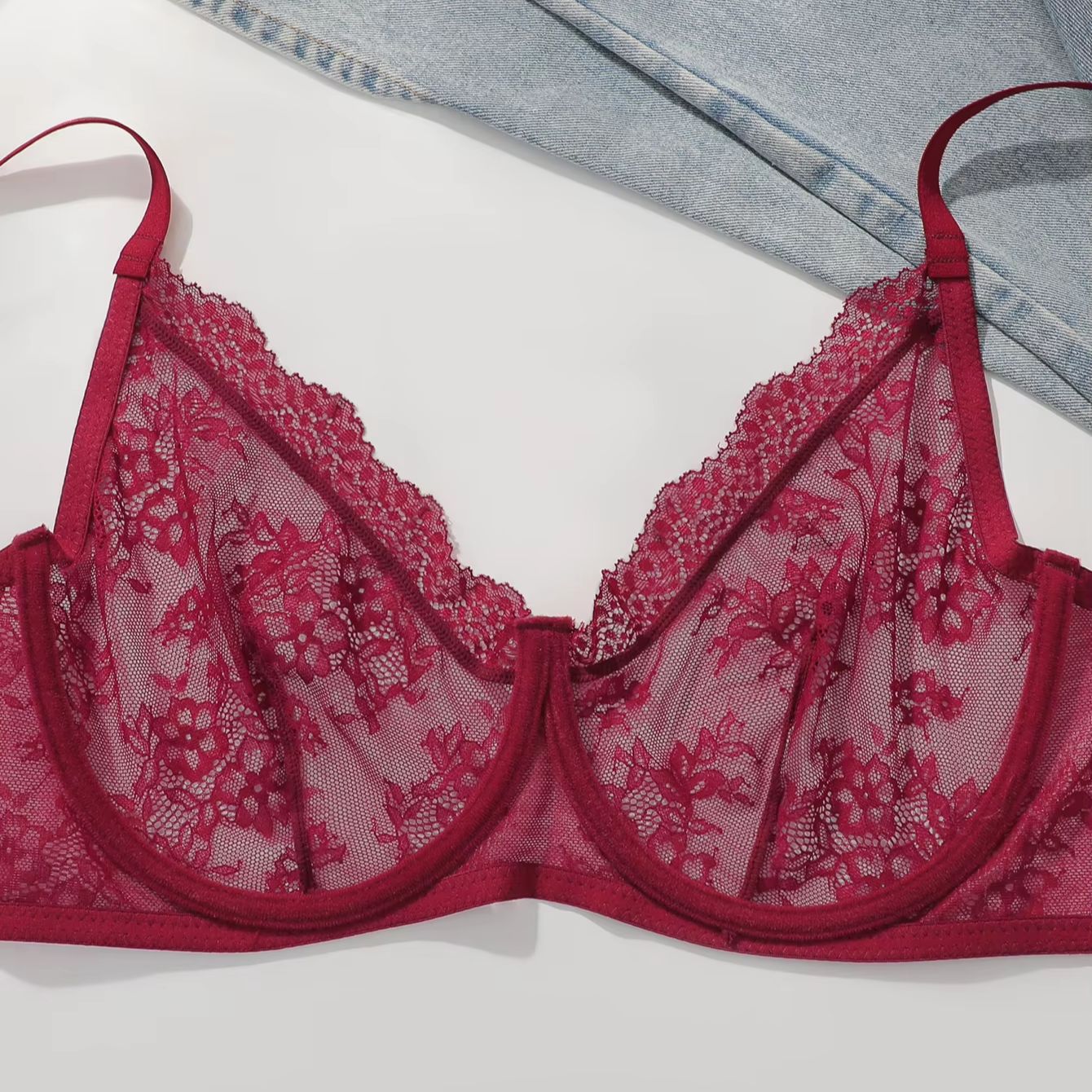 حمالة صدر نسائية مقاس كبير بال - مراجعة Sheer Mesh Bra وسعره