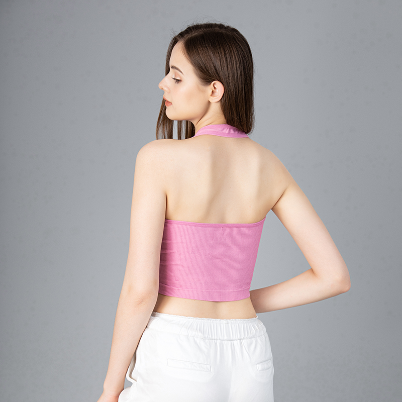 الرسن الرقبة القمم المرأة مثير - مراجعة T Shirt Bra Seamless وسعره