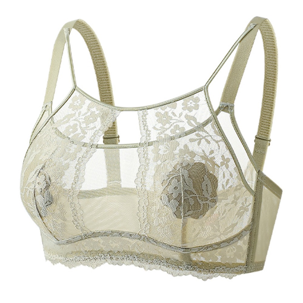 أزياء شبكة زهرة اللاسلكية العم - مراجعة Sheer Mesh Bra وسعره