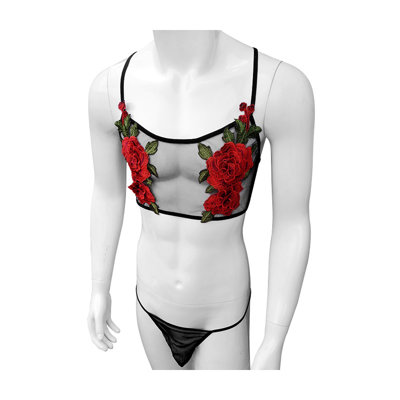 مثير التطريز رجل انظر من خلال  - مراجعة Sheer Mesh Bra وسعره
